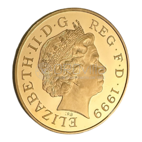 Quintupla Sterlina PROOF - Memorial Lady Diana